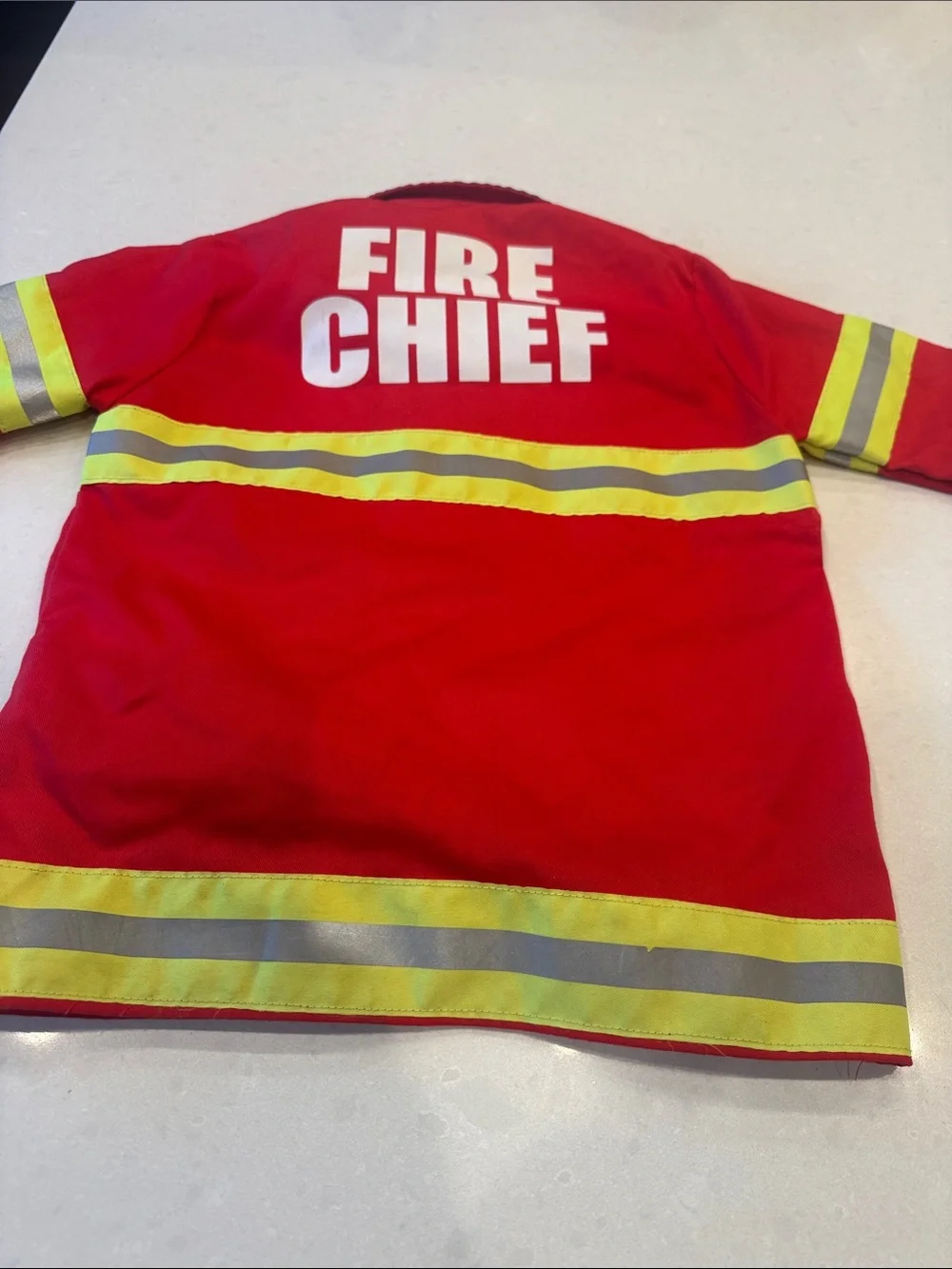 Kids High-Visibility Red Firefighter chief Jacket 3-6  see measurements